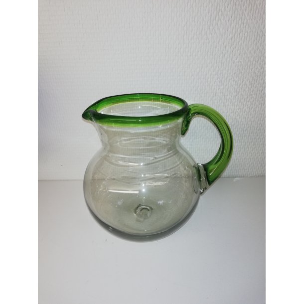 1 liter kande i mundblst mexicansk glas