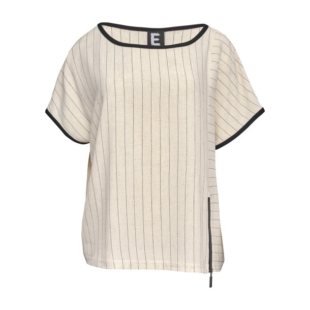 Stribet bluse E Avantgarde