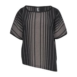 Bluse med sort stribe fra E Avantgarde