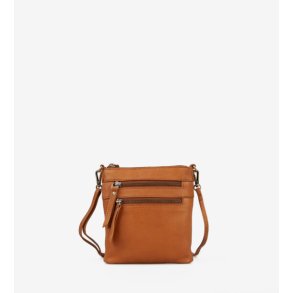 Lille skuldertaske cognac