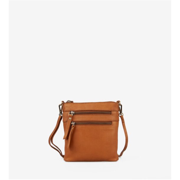 Lille skuldertaske cognac