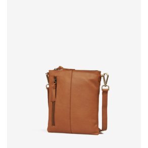 Bld crossover cognac farvet skindtaske