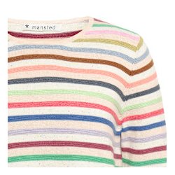 Adele stribet strik bluse fra Mansted