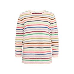 Adele stribet strik bluse fra Mansted