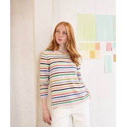 Adele stribet strik bluse fra Mansted