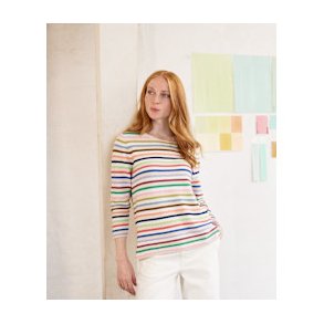 Adele stribet strik bluse fra Mansted