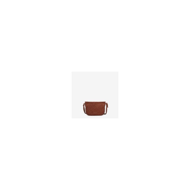 Flettet skindtaske Brenda Lavish Cognac