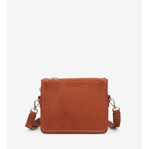 Lder box taske Maria Lavish Cognac