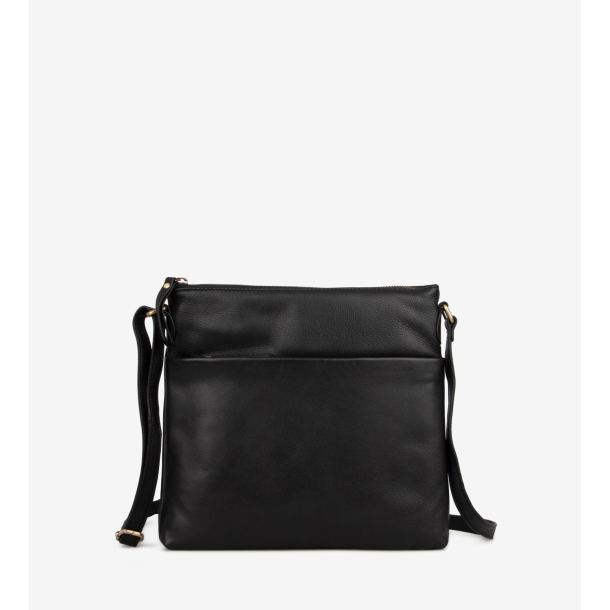 Crossbody skindtaske sort