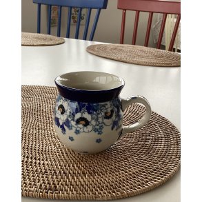 Kop 0,2 L i polsk keramik stentj med franske anemoner