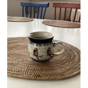 Kop 0,2 L i polsk keramik stentj med fugle