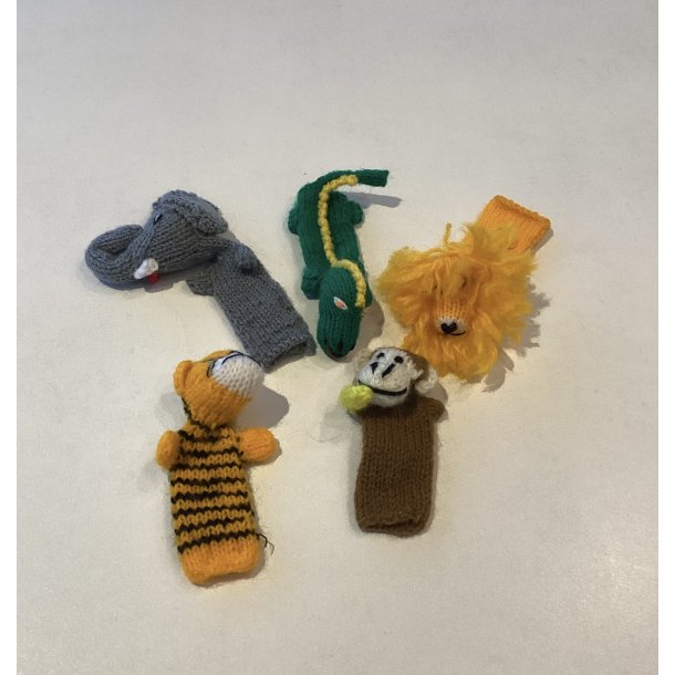 Vilde dyr finger dukker