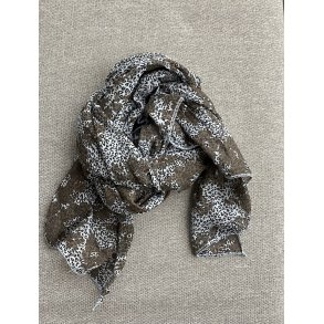 Trklde i silke og bomuld stvet bl og brun