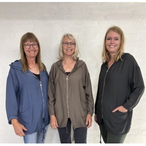 Jakke med lynls, htte og lomme 