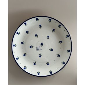 Middags tallerken polsk keramik med blomst