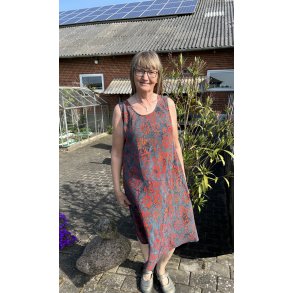 Kjole hndmalet viskose fra Indonesien