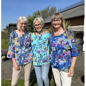 Kort bomulds overdel i smukke farver