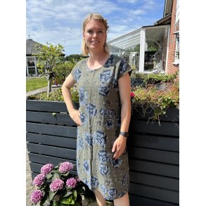 Army grn bomulds kjole 