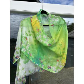 Let trklde med stedmor blomster