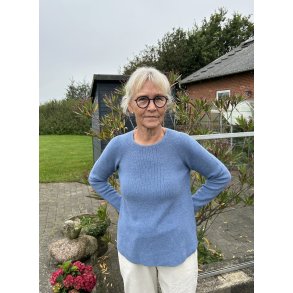 Mansted strik bluse model Ivy denim