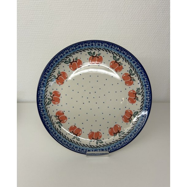 Middags tallerken polsk keramik med bler