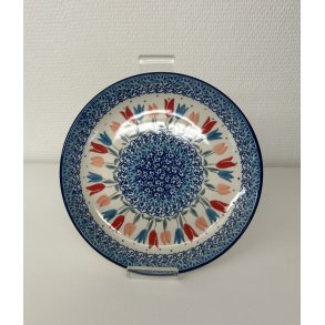 Frokost tallerken med tulipaner i polsk keramik