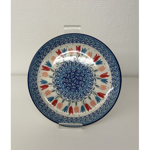 Frokost tallerken med tulipaner i polsk keramik