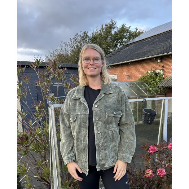 Over size kort jakke i jernbane fljl