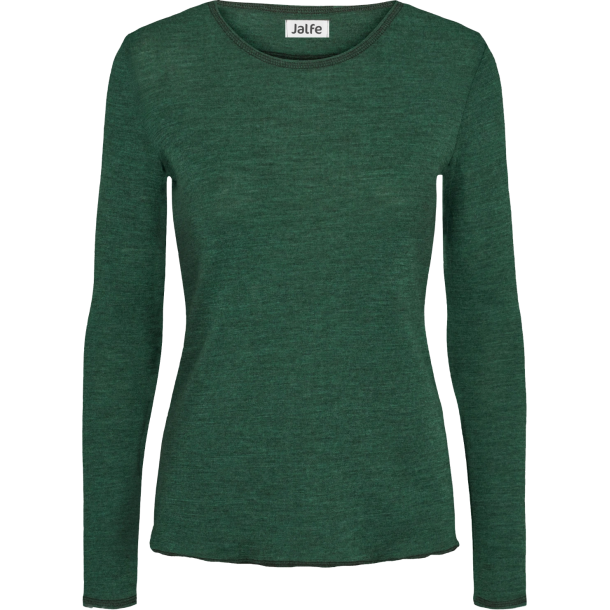 Basis bluse i fint merino uld fra Jalfe 