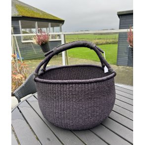 Stor sort Bolga Basket fra Ghana