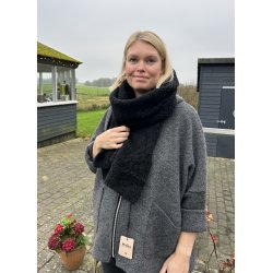 Oversize jakke med lynls og lommer