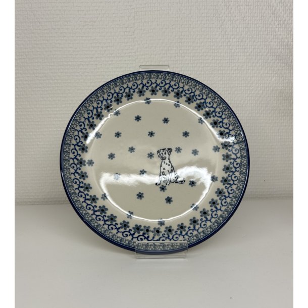 Frokost tallerken med dalmatiner polsk keramik