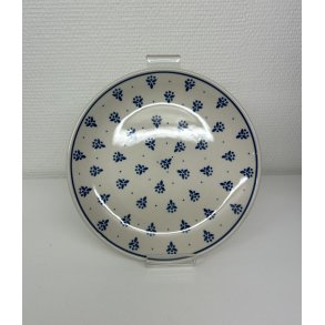 Frokost tallerken med bl mnster i polsk keramik