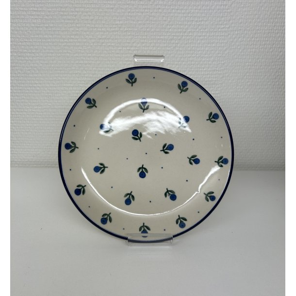 Frokost tallerken i polsk keramik med blomsten