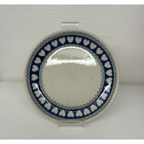 Frokost tallerken med hjerte krans i polsk keramik