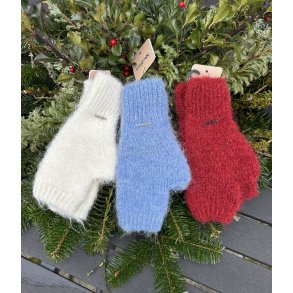 Vanter til frie fingre i alpaca uld 