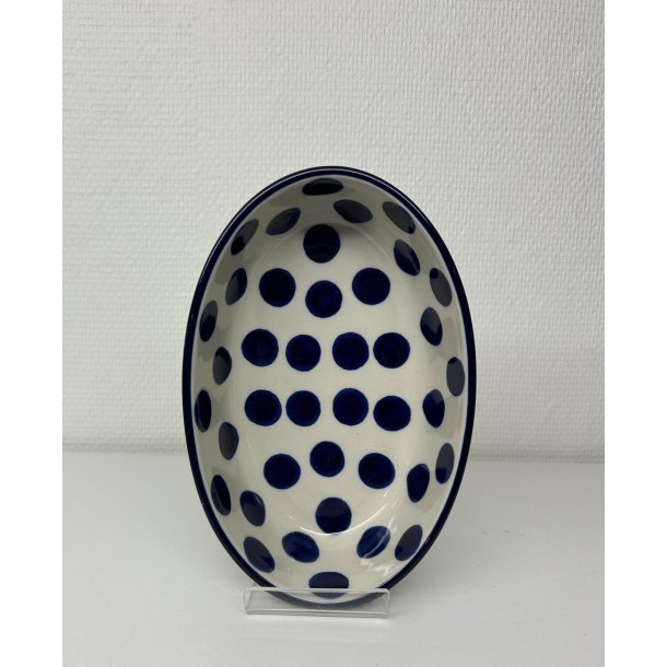 Lille oval sk�l i polsk keramik