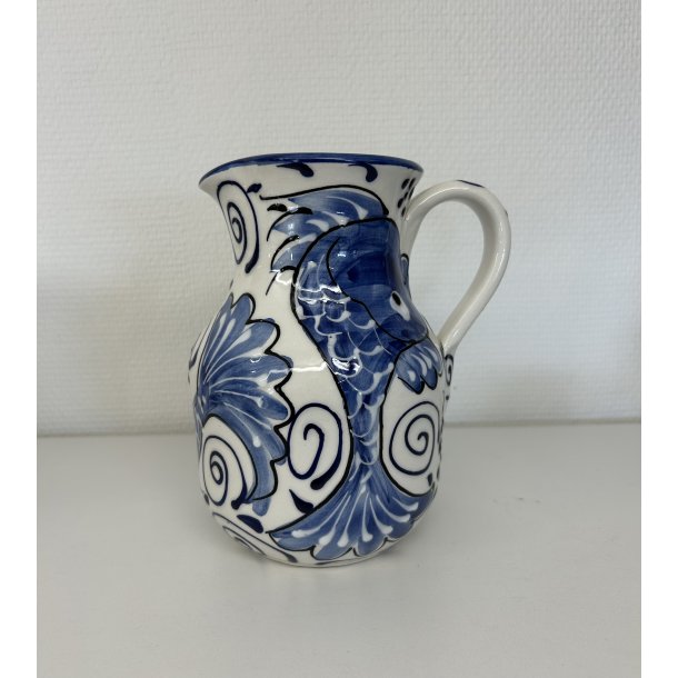 Vandkande h�ndmalet spansk keramik Frigiliana azul