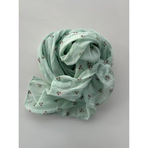 Mint gr�n t�rkl�de med sm� r�de kirseb�r