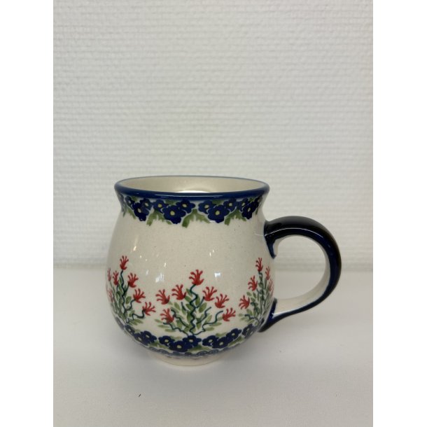 Krus med blomster i polsk stent�j 0,3 L