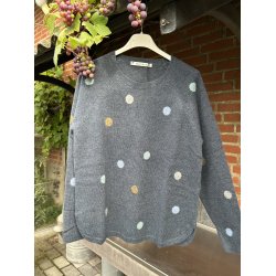 Mansted strik model Dot soft blue