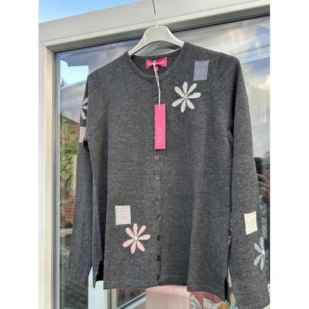 Cardigan i fint merinould fra Fristed 