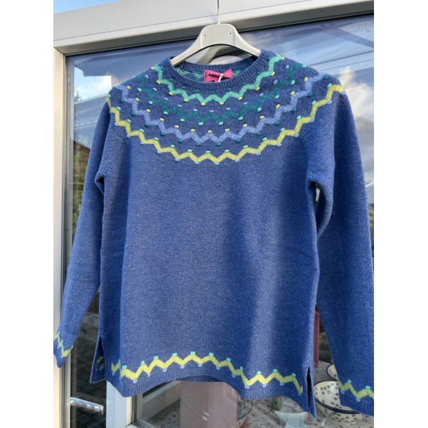 Sweater i lamswool fra Fristed 