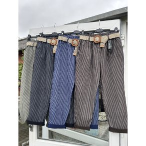 Stribede bukser efter�r XL XXL
