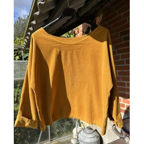 Bluse i baby fl�jl med rund hals