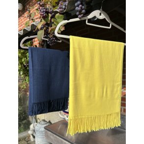 Ensfarvet cashmere uld t�rkl�de