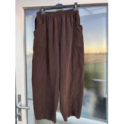 Brunt s�t bluse og bukser i baby fl�jl 