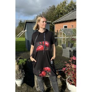Kjole tunika med h�tte