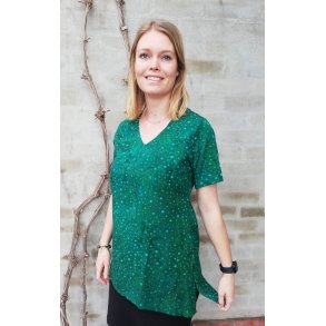 Bluse med slids i viscose