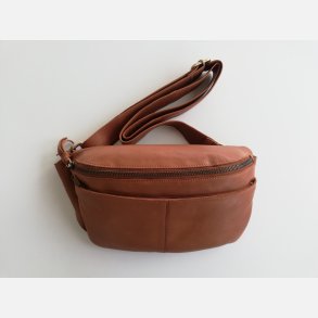 Bumbag Agnes cognac farvet skind